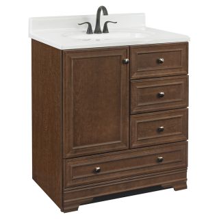 Project Source Bark Traditional Bathroom Vanity (Common: 30 in x 22 in; Actual: 30 in x 21 in)