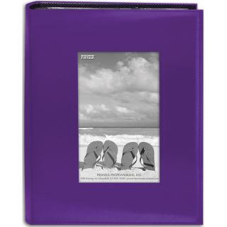 Sewn Frame Photo Album 7inX9in 200 PocketsBright Purple   17626876