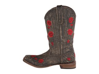 Roper Brush Off Flower Embroidered Square Toe Boot
