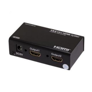 1X2 Mini HDMI Splitter w/ 3D support