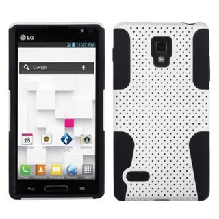 INSTEN White/ Black Astronoot Phone Case Cover for LG Optimus L9 P769