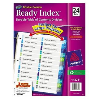 Avery® Ready Index Two Column Table of Contents Divider, Title: 1 24