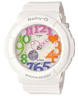Baby G Womens Analog Digital White Resin Strap Watch 43mm BGA131 7B3