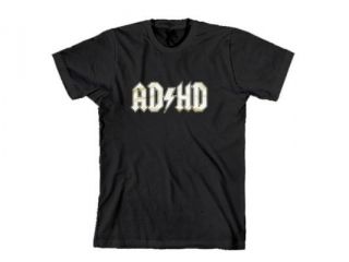 ACDC ADHD T Shirt Funny Hard Rock Parody Logo Music Tee S