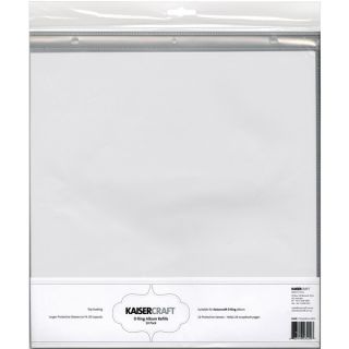 Ring Album Page Protectors 12X12 10/Pkg Top Loading With White