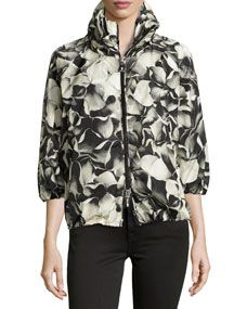 Moncler Teulie Hooded Floral Jacket