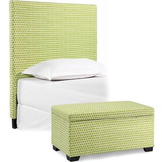 Sophia Collection by Waverly Seeing Spots Full/Queen Headboard and Matching Storage Trunk: Kids Rooms