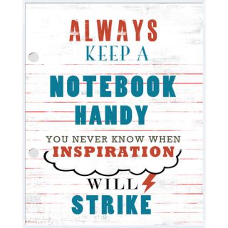 Always Keep a Notebook Framed Textual Art by PTM Images