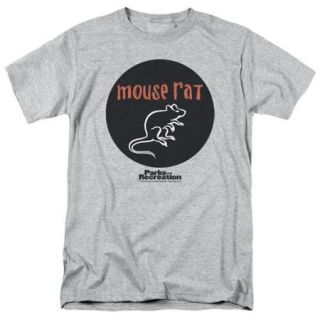 Parks and Recreation Mouse Rat Circle Mens Shirt Athletic Heather 2X