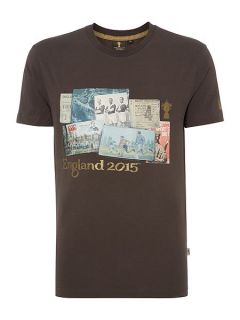Rugby World Cup 2015 Webb Ellis Cup Graphic Crew Neck T Shirt Grey