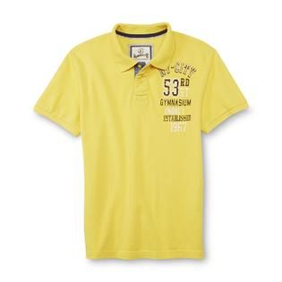Roebuck & Co. Young Mens Woven Graphic Polo Shirt   Clothing, Shoes
