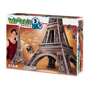 Wrebbit Eiffel Tower 3D Puzzle: 816 Pcs   Toys & Games   Puzzles   3 D