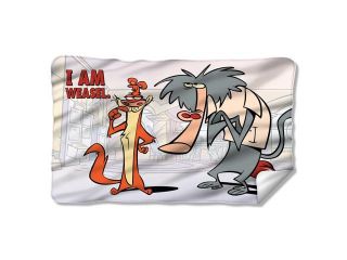 I Am Weasel Funny CN Cartoon Network TV Series Buddies Fleece Blanket