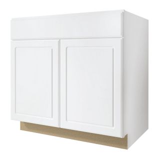 Kitchen Classics Concord 33 in W x 35 in H x 23.75 in D White  Sink Base Cabinet