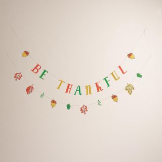 Be Thankful Paper  Banner