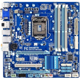 Gigabyte GA Q77M D2H Micro ATX Intel Motherboard with UEFI BIOS