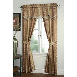 Essential Home Amore 54X84 Window set with Attached Valance and Tie