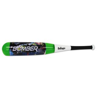 Bomber Bat and Ball with White Handle and Green Barrel   16213893