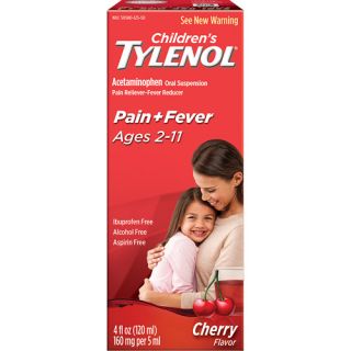 Children's Tylenol: Cherry Blast Flavor Oral Suspension   Ages 2 11, 4 oz