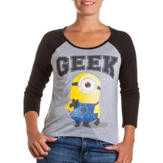 Despicable Me Juniors Hi Lo Raglan Despicable Be "Despicable Numbers"