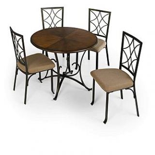 Piece Metal and Wood Dining Set   Home   Furniture   Dining