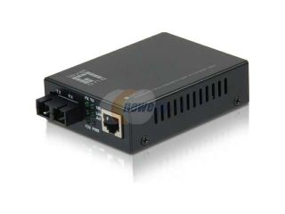 Open Box: LevelOne FVT 2201 10/100BASE TX to 100BASE FX SMF SC Mini Media Converter, 20km