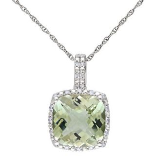 Diamond Pendant Necklace in 10k White Gold (GH) (I2:I3)