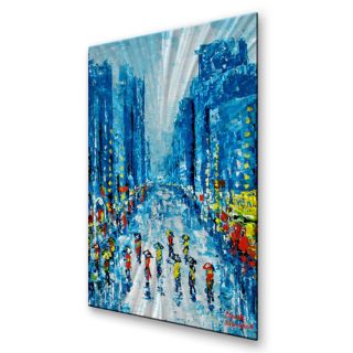 Across Town by Claude Marshall Painting Print Plaque by All My Walls