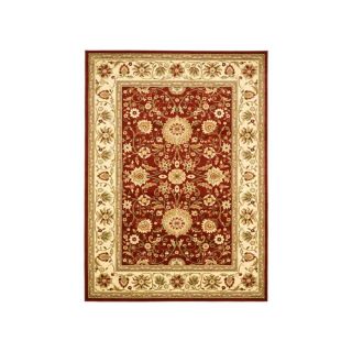 Safavieh Lyndhurst Red and Ivory Rectangular Indoor Machine Made Area Rug (Common: 6 x 9; Actual: 72 in W x 96 in L x 0.58 ft Dia)