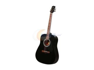 Open Box: Silvertone SD10 Acoustic Guitar Package Black