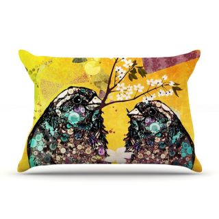 Birds in Love by alyZen Moonshadow Cotton Pillow Sham