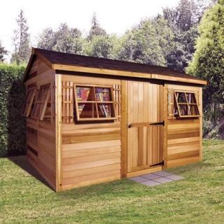 Cedar Shed 12 x 8 ft. Beach House Garden Shed