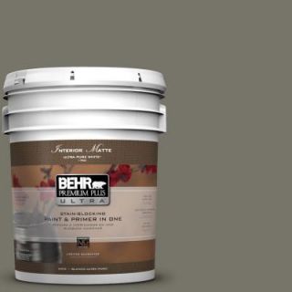 BEHR Premium Plus Ultra 5 gal. #BXC 44 Pepper Mill Matte Interior Paint 175305