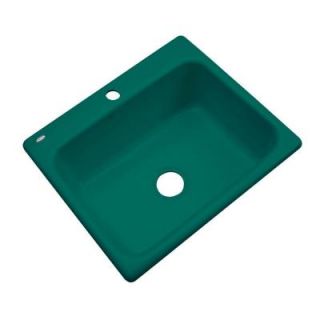 Thermocast Inverness Drop In Acrylic 25 in. 1 Hole Single Bowl Kitchen Sink in Verde 22142