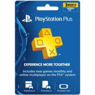Sony PlayStation Plus 3 Month $17.99