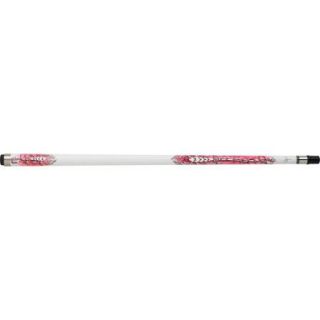 Scorpion Cues Pink and White with Small Silver Cue