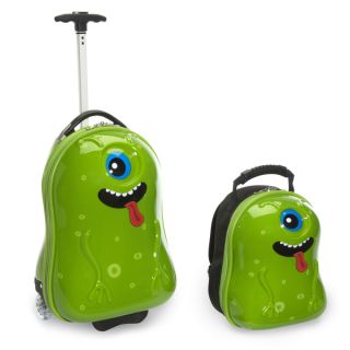 Travel Buddies Popo Parrot 2 Piece Hardside Kids Carry On Luggage