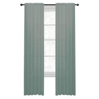 Window Elements Diamond Sheer Aqua Rod Pocket Extra Wide Curtain Panel, 56 in. W x 90 in. L YMC003008