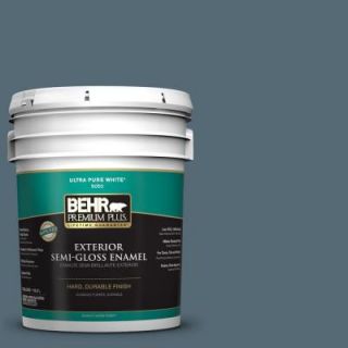 BEHR Premium Plus 5 gal. #ECC 64 3 Desert Night Semi Gloss Enamel Exterior Paint 534005