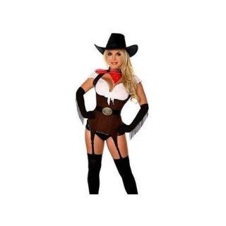 Daisy Corsets Queen Ride Em Cowgirl Corset Costume TD 404X Brown, 2X,3X,4X,5X,6X