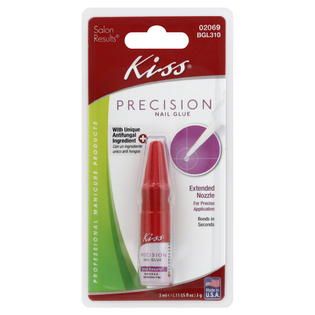 Kiss Salon Results Nail Glue, Precision BGL310, 0.11 oz (3 g) 3 ml