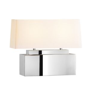 Mirror Bankette 16.25 H Table Lamp with Rectangular Shade