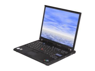Refurbished: ThinkPad Laptop T Series T60 Intel Core Duo T2400 (1.83 GHz) 2 GB Memory 60 GB HDD ATI Mobility Radeon X1300 14.1" Windows XP Professional