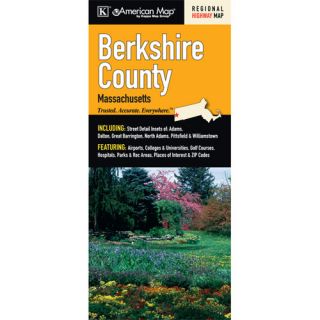 Berkshire County Street Map Fold Map by Universal Map