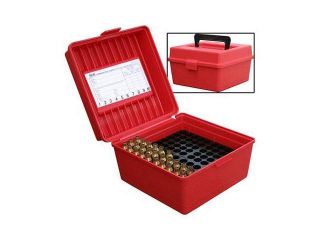 Deluxe R 100 Series Small Rifle Ammo Box   100 Round   Red