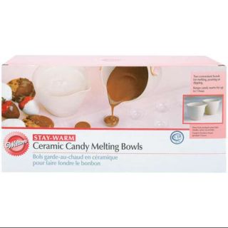 Ceramic Candy Melting Cups & Bowls 4"X3 1/2" 2/Pkg