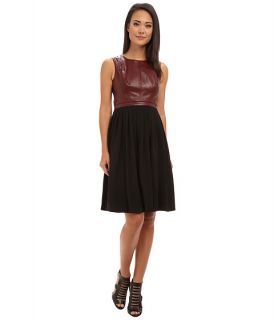 ivy blu maggy boutique sleevless vegan leather with pleats