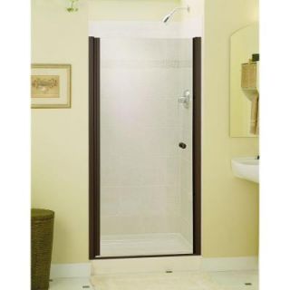 STERLING Finesse 30 1/4 in. x 65 1/2 in. Semi Framed Pivot Shower Door in Deep Bronze 6305 30DR G05