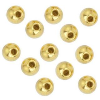 Beadalon Gold Plated Memory Wire End Cap Beads 3mm (12)