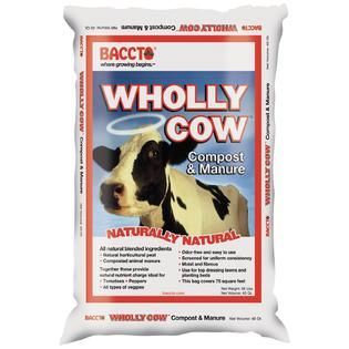 Michigan Peat  Wholly Cow Compost & Manure   40 quart